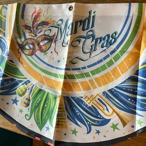 Bundle of 4 Mardi Gras Flag Banners